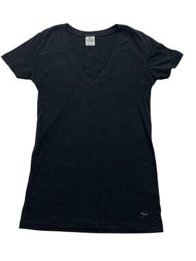 Small Cotton Long Black Layering TShirt Tee